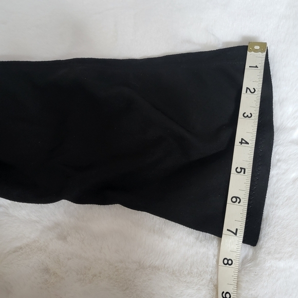 NWT New York & Company Faux Suede Almond Toe Rana Tall Boot Chunky Heel - Picture 13 of 15